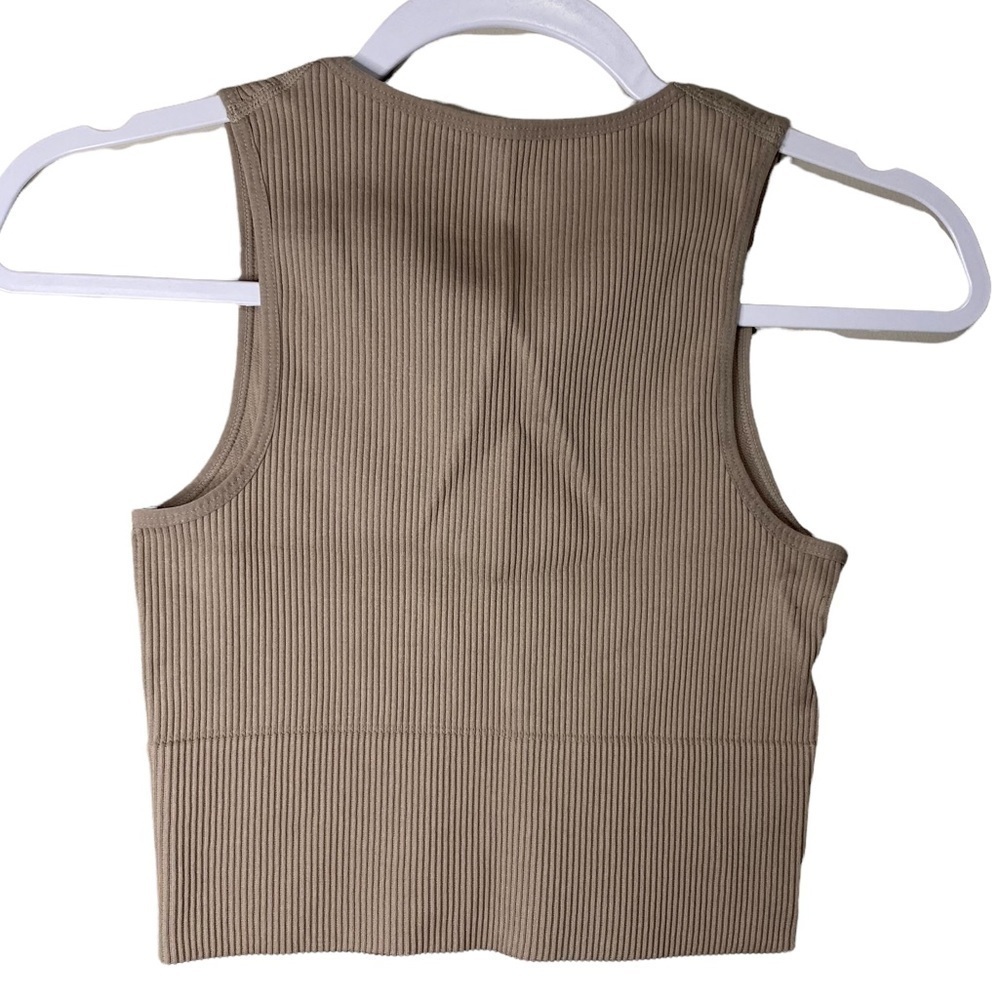 Dynamite - Nude Ribbed Crop top - Size Small - Picture 2 of 3